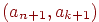 (a_{n+1},a_{k+1})