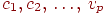 c_{1},c_{2} \dts v_{p}