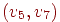 (v_{5},v_{7})