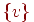 \{v\}