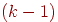 (k-1)