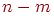 n-m