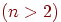 (n>2)