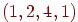 (1, 2, 4, 1)