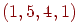 (1, 5, 4, 1)