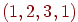 (1, 2, 3,
1)