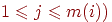 {1\le
j\le m(i))}