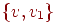 \{ v,v_{1} \}