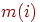m(i)