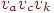 v_{a} v_{c}
v_{k}