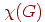 \chi
(G)