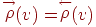 \stackrel{\rightarrow}{\rho}\!\!(v) =
\stackrel{\leftarrow}{\rho}\!\!(v)